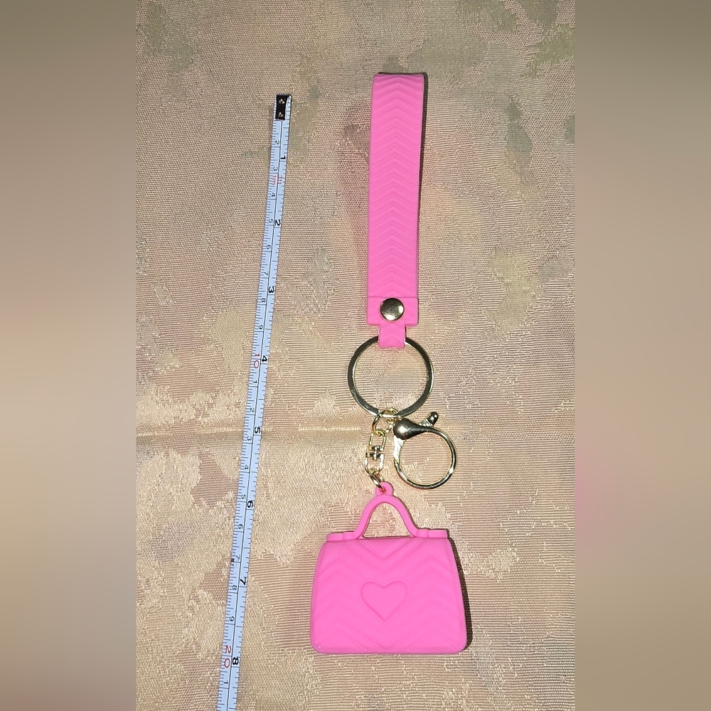 Pink Keychain with Mini Purse Accessory - Picture 4 of 4